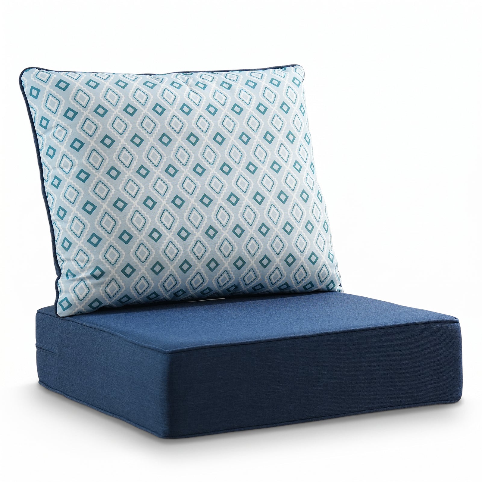 Gymojoy Luxury Outdoor Deep Seat Cushion 22 X 24 X 6 inch for Patio Furniture, Waterproof & Fade Resistant Patio Furniture Replacement Cushions