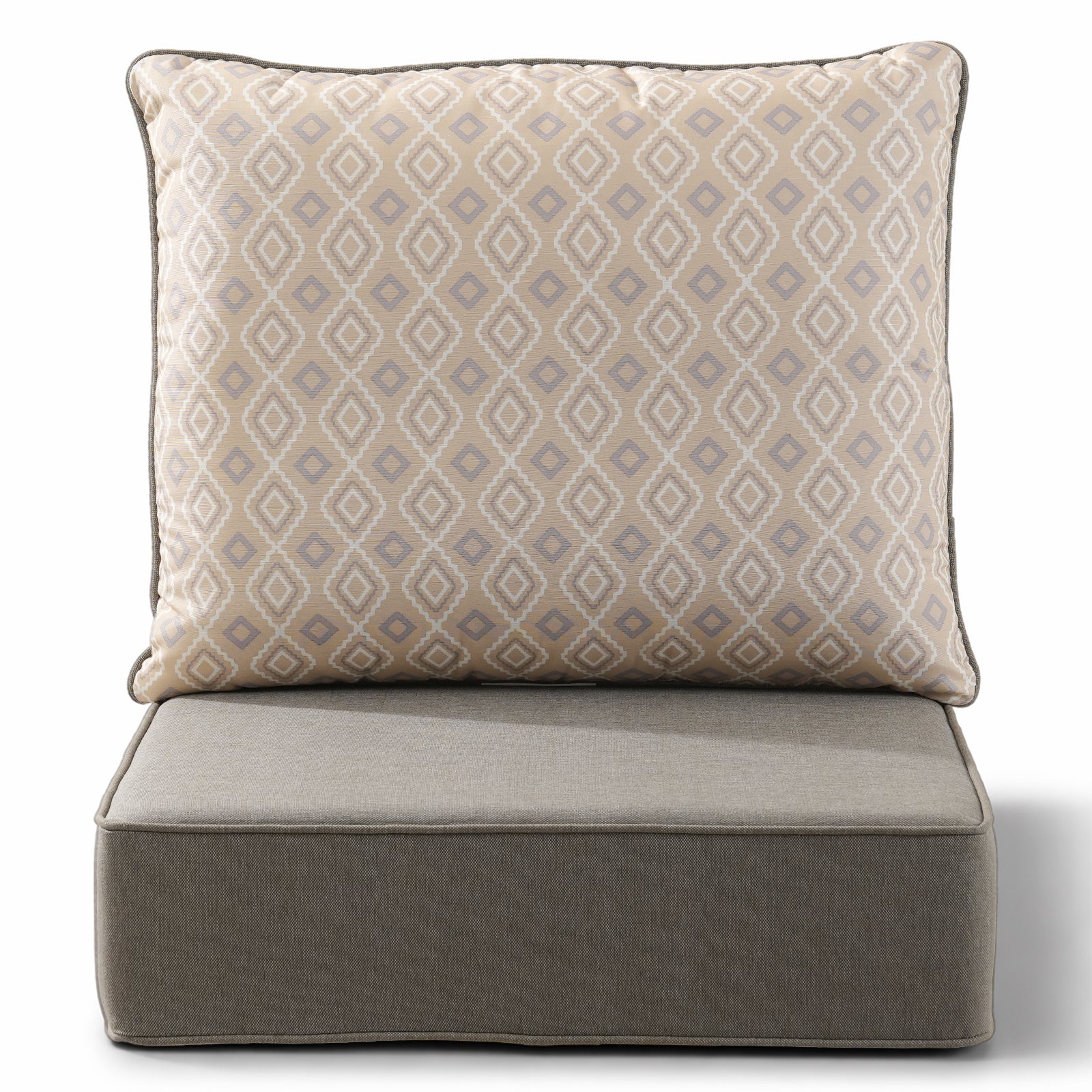 Gymojoy Outdoor Wicker Furniture Cushion Set, 24 x 24 x 6 Thicken Deep Seat Patio Chair Cushions, 1 Set