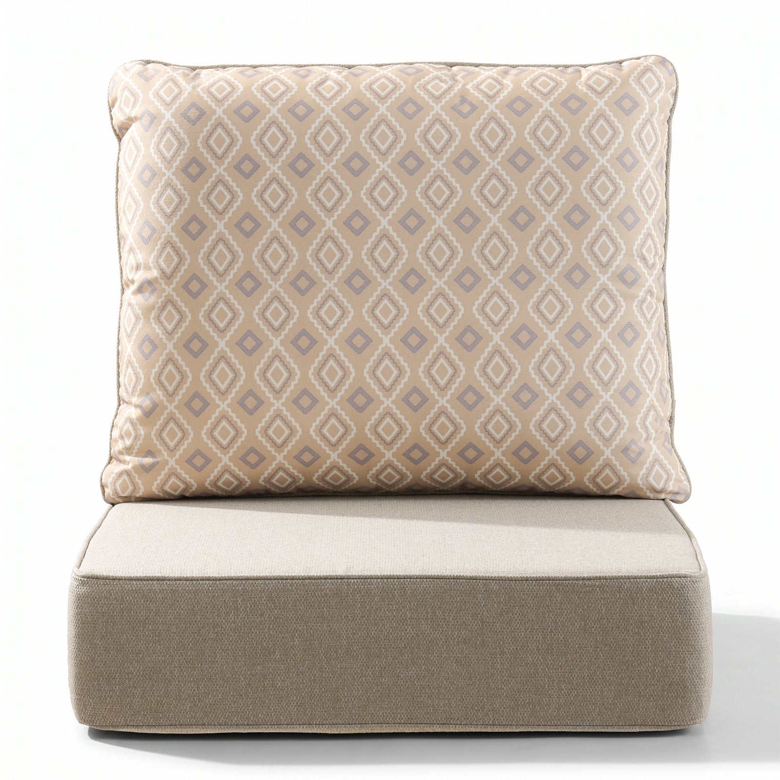 Gymojoy Outdoor Wicker Furniture Cushion Set, 24 x 24 x 6 Thicken Deep Seat Patio Chair Cushions, 1 Set