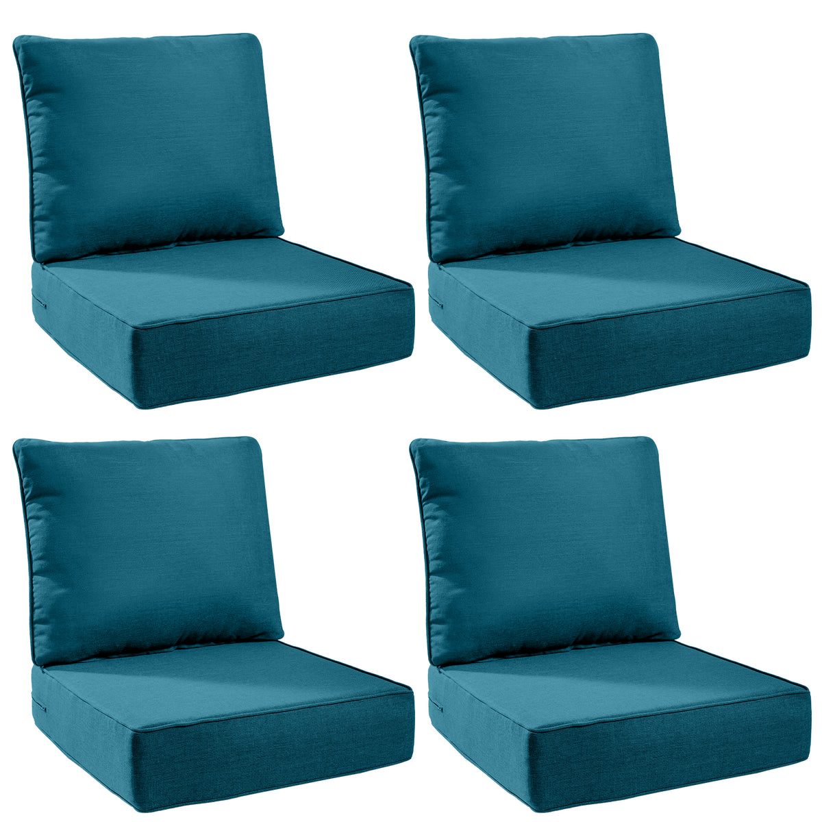 Gymojoy Luxury Outdoor Deep Seat Cushion 22 X 24 X 6 inch for Patio Furniture, Waterproof & Fade Resistant Patio Furniture Replacement Cushions