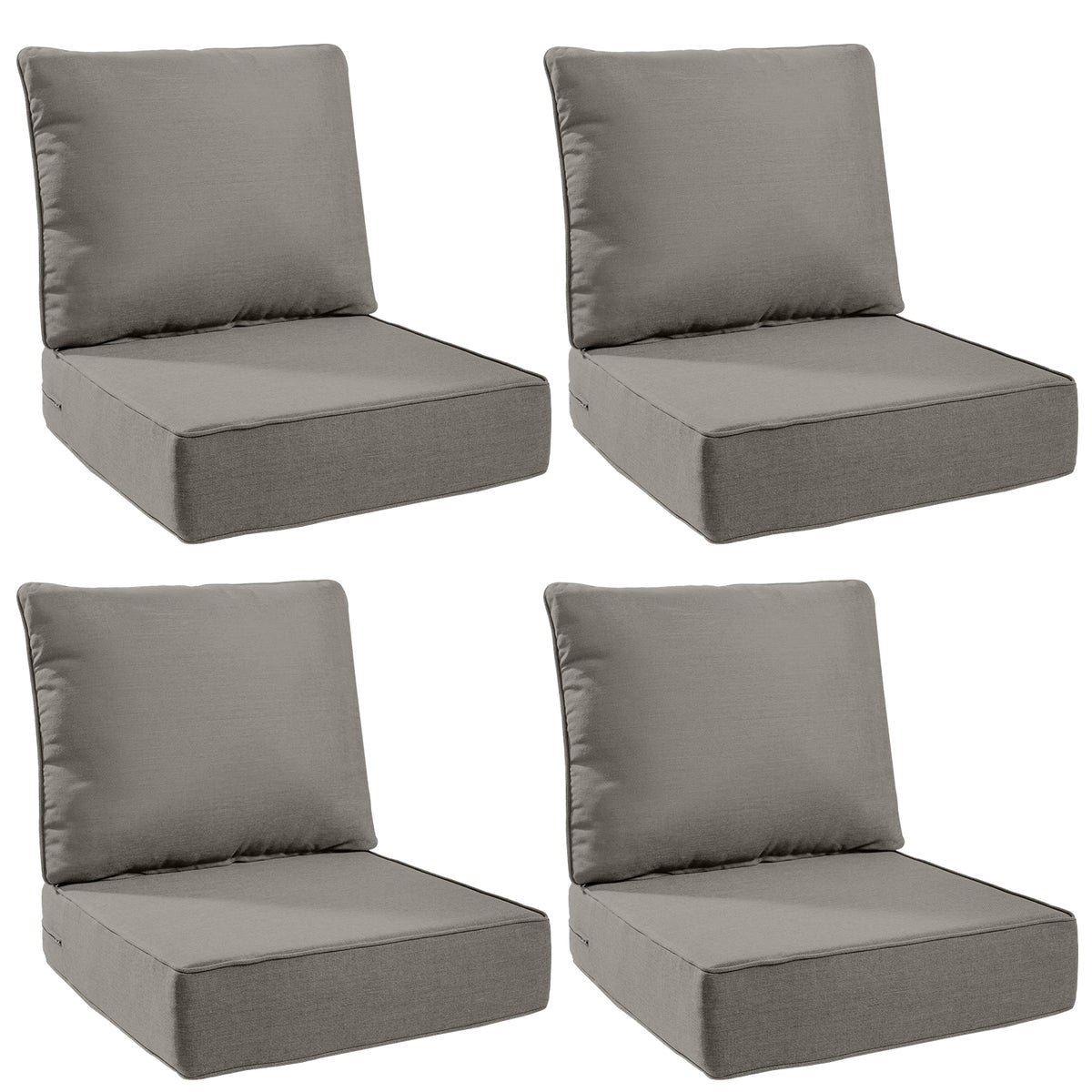 Gymojoy Luxury Outdoor Deep Seat Cushion 22 X 24 X 6 inch for Patio Furniture, Waterproof & Fade Resistant Patio Furniture Replacement Cushions