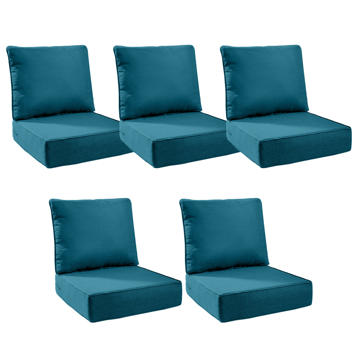 Gymojoy Luxury Outdoor Deep Seat Cushion 22 X 24 X 6 inch for Patio Furniture, Waterproof & Fade Resistant Patio Furniture Replacement Cushions