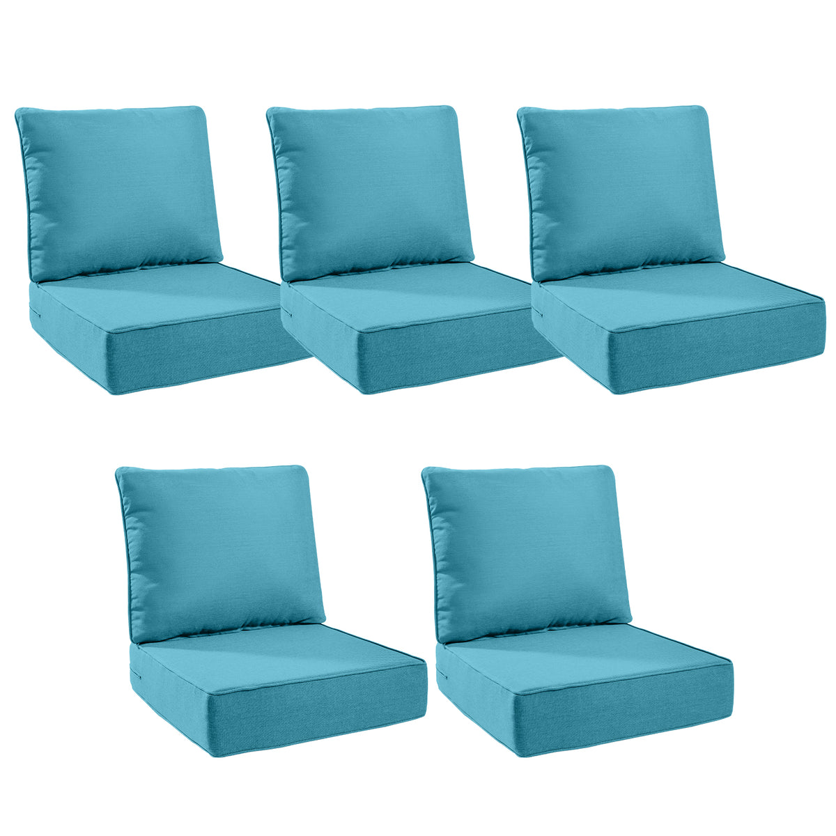 Gymojoy Luxury Outdoor Deep Seat Cushion 22 X 24 X 6 inch for Patio Furniture, Waterproof & Fade Resistant Patio Furniture Replacement Cushions