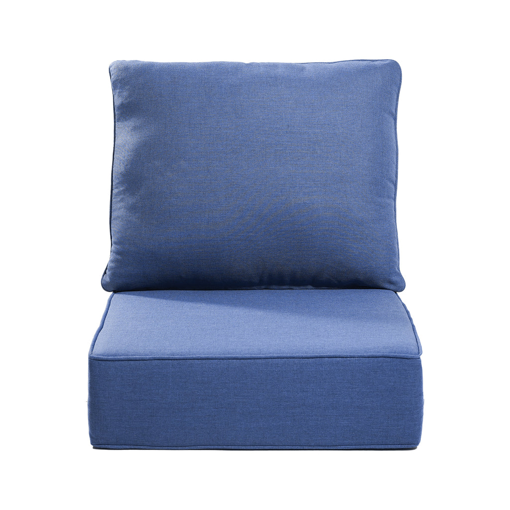 Gymojoy Outdoor Wicker Furniture Cushion Set, 24 x 24 x 6 Thicken Deep Seat Patio Chair Cushions, 1 Set