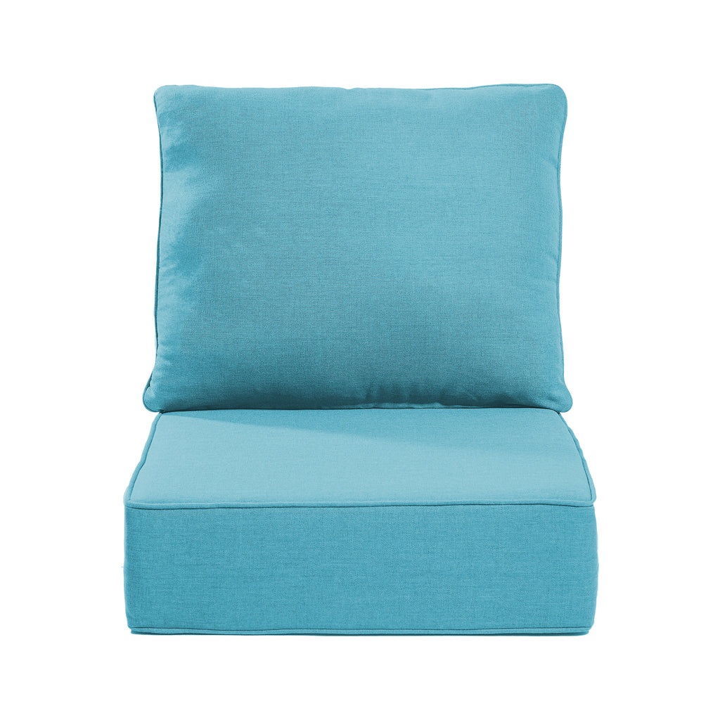 Gymojoy Outdoor Wicker Furniture Cushion Set, 24 x 24 x 6 Thicken Deep Seat Patio Chair Cushions, 1 Set