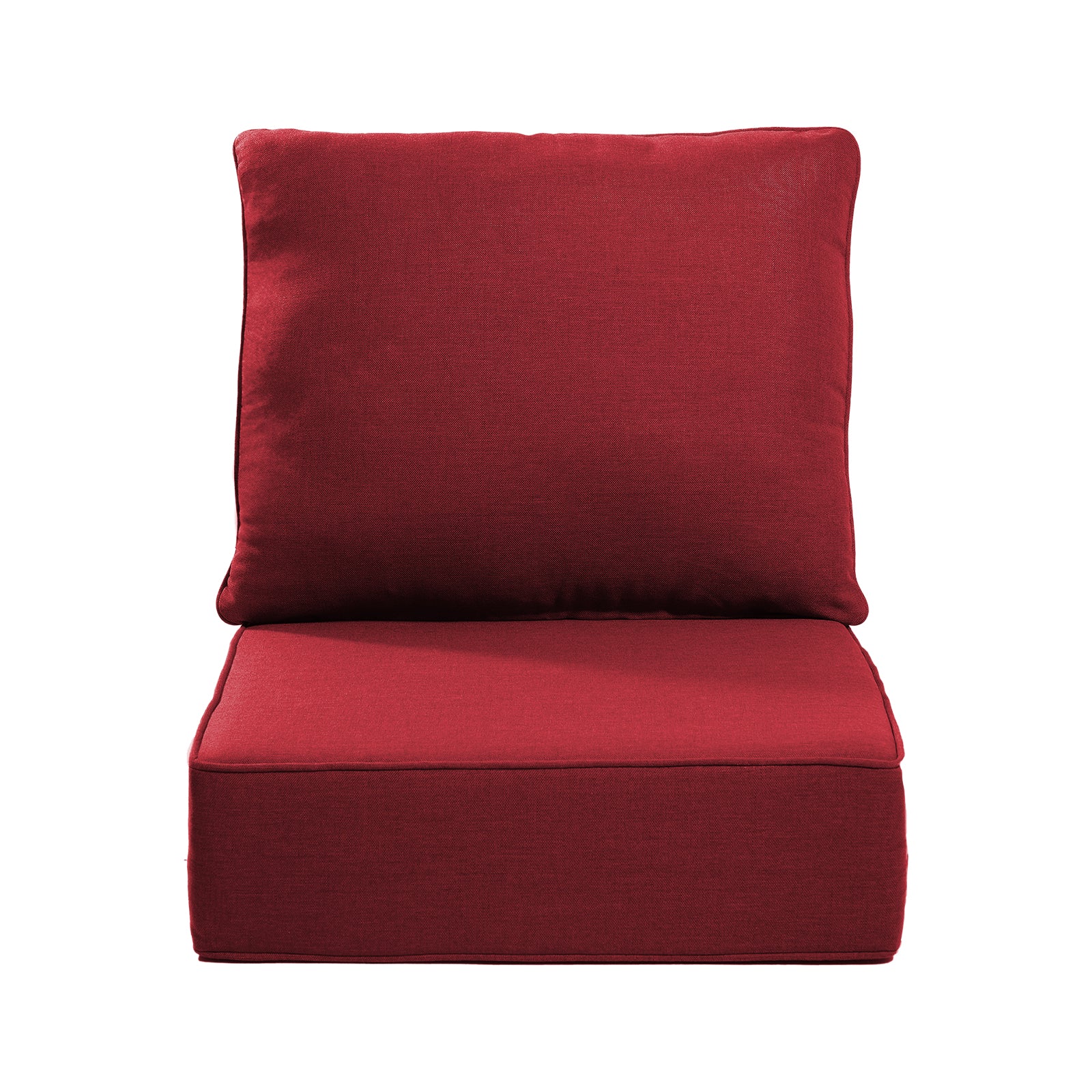 Gymojoy Outdoor Wicker Furniture Cushion Set, 24 x 24 x 6 Thicken Deep Seat Patio Chair Cushions, 1 Set