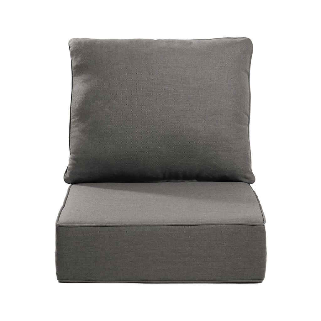 Gymojoy Outdoor Wicker Furniture Cushion Set, 24 x 24 x 6 Thicken Deep Seat Patio Chair Cushions, 1 Set