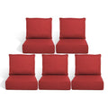 Gymojoy 22 in. x 24 in. x 6 in.Deep Seat Cushion Set, Olefin 10-Piece Deep Seating Outdoor Replacement Lounge Chair loveseat Sofa Cushion