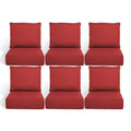 Gymojoy 22 in. x 24 in. x 6 in.Deep Seat Cushion Set, Olefin 12-Piece Deep Seating Outdoor Replacement Lounge Chair loveseat Sofa Cushion