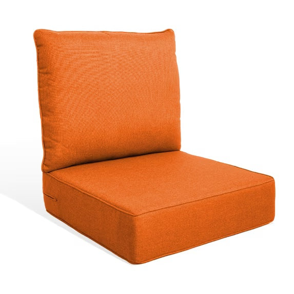 Gymojoy 22 in. x 24 in. x 6 in.Deep Seat Cushion Set, Olefin 2-Piece Deep Seating Outdoor Replacement Lounge Chair loveseat Sofa Cushion in Babyblue