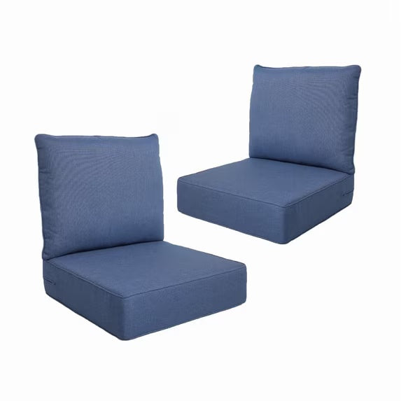 Gymojoy 22 in. x 24 in. x 6 in.Deep Seat Cushion Set, Olefin 4-Piece Deep Seating Outdoor Replacement Lounge Chair loveseat Sofa Cushion
