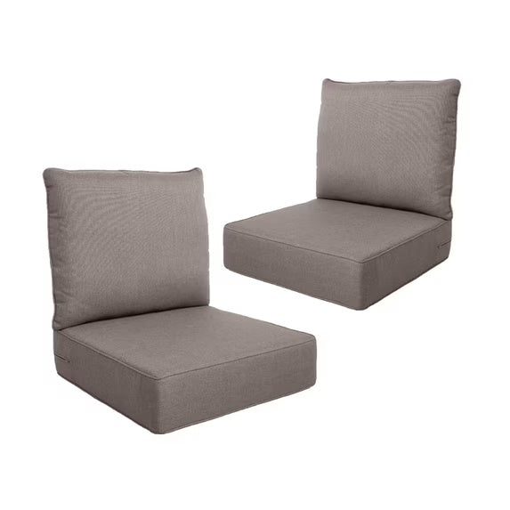 Gymojoy 22 in. x 24 in. x 6 in.Deep Seat Cushion Set, Olefin 4-Piece Deep Seating Outdoor Replacement Lounge Chair loveseat Sofa Cushion