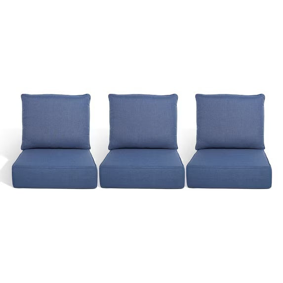 Gymojoy 22 in. x 24 in. x 6 in.Deep Seat Cushion Set, Olefin 6-Piece Deep Seating Outdoor Replacement Lounge Chair loveseat Sofa Cushion
