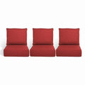 Gymojoy 22 in. x 24 in. x 6 in.Deep Seat Cushion Set, Olefin 6-Piece Deep Seating Outdoor Replacement Lounge Chair loveseat Sofa Cushion