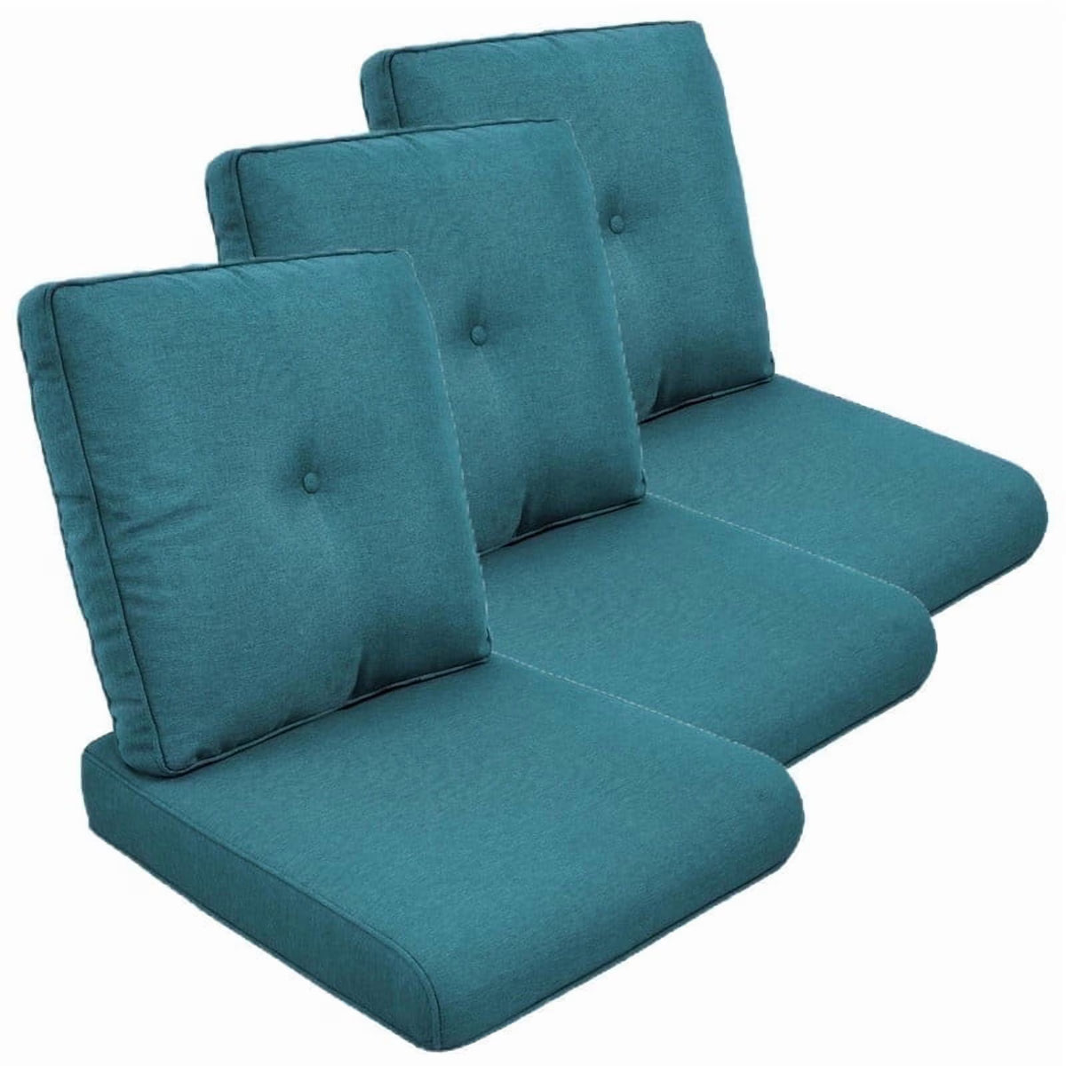 Gymojoy 22 in. x 25 in. x 4 in.Deep Seat Cushion Set, Olefin 6-Piece Deep Seating Outdoor Replacement Lounge Chair loveseat Sofa Cushion