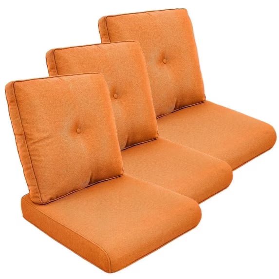 Gymojoy 22 in. x 25 in. x 4 in.Deep Seat Cushion Set, Olefin 6-Piece Deep Seating Outdoor Replacement Lounge Chair loveseat Sofa Cushion