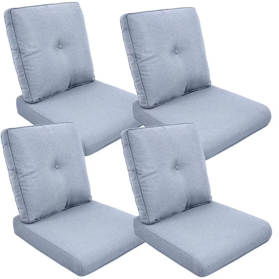 Gymojoy 22 in. x 25 in. x 4 in.Deep Seat Cushion Set, Olefin 8-Piece Deep Seating Outdoor Replacement Lounge Chair loveseat Sofa Cushion