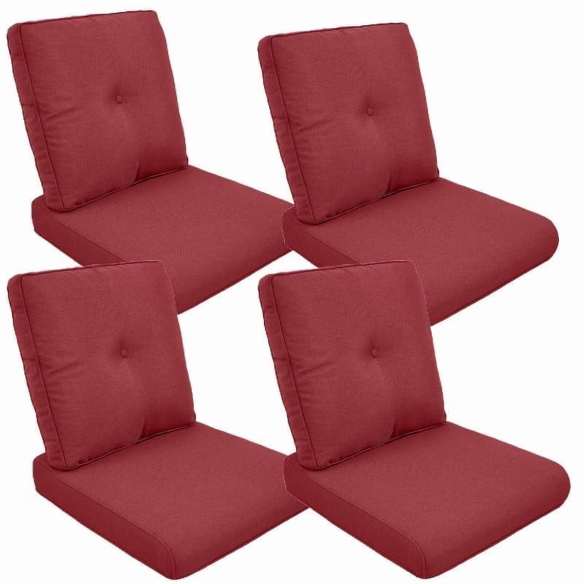 Gymojoy 22 in. x 25 in. x 4 in.Deep Seat Cushion Set, Olefin 8-Piece Deep Seating Outdoor Replacement Lounge Chair loveseat Sofa Cushion