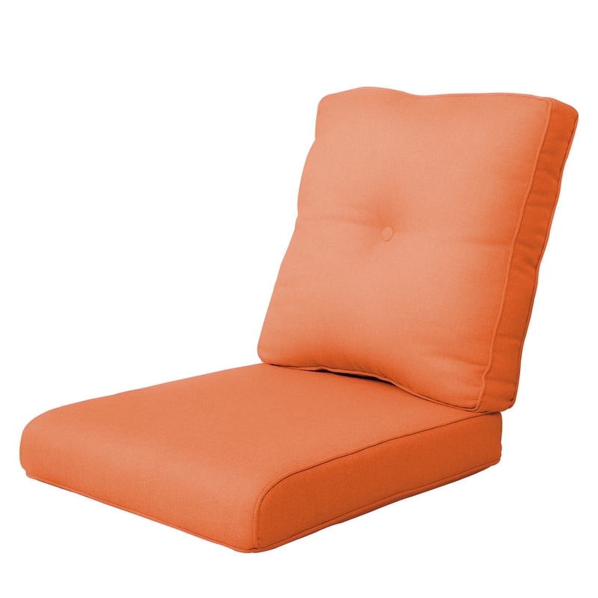 Gymojoy Outdoor 2-Piece Deep Seat Cushion Set, 22 x 25, Water Repellant, Fade Resistant, Deep Seat Bottom and Back Cushion for Swivel Chair, Sofa, and Couch,Orange