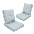 Gymojoy Outdoor 4-Piece Deep Seat Cushion Set, 22 x 25, Water Repellant, Fade Resistant, Deep Seat Bottom and Back Cushion for Swivel Chair, Sofa, and Couch