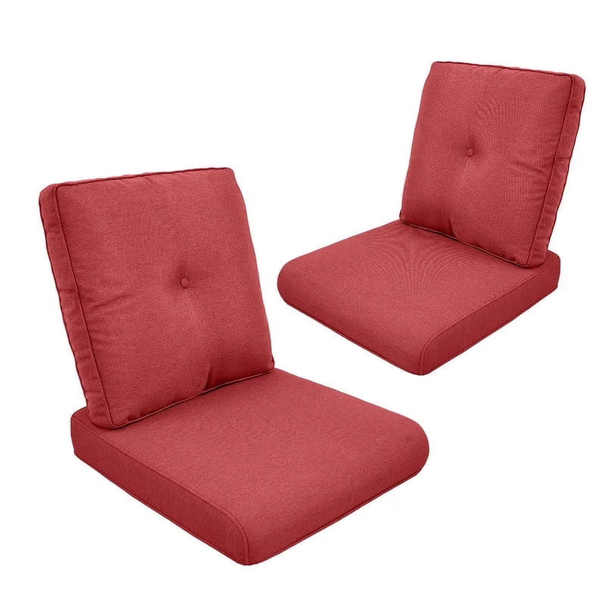 Gymojoy Outdoor 4-Piece Deep Seat Cushion Set, 22 x 25, Water Repellant, Fade Resistant, Deep Seat Bottom and Back Cushion for Swivel Chair, Sofa, and Couch